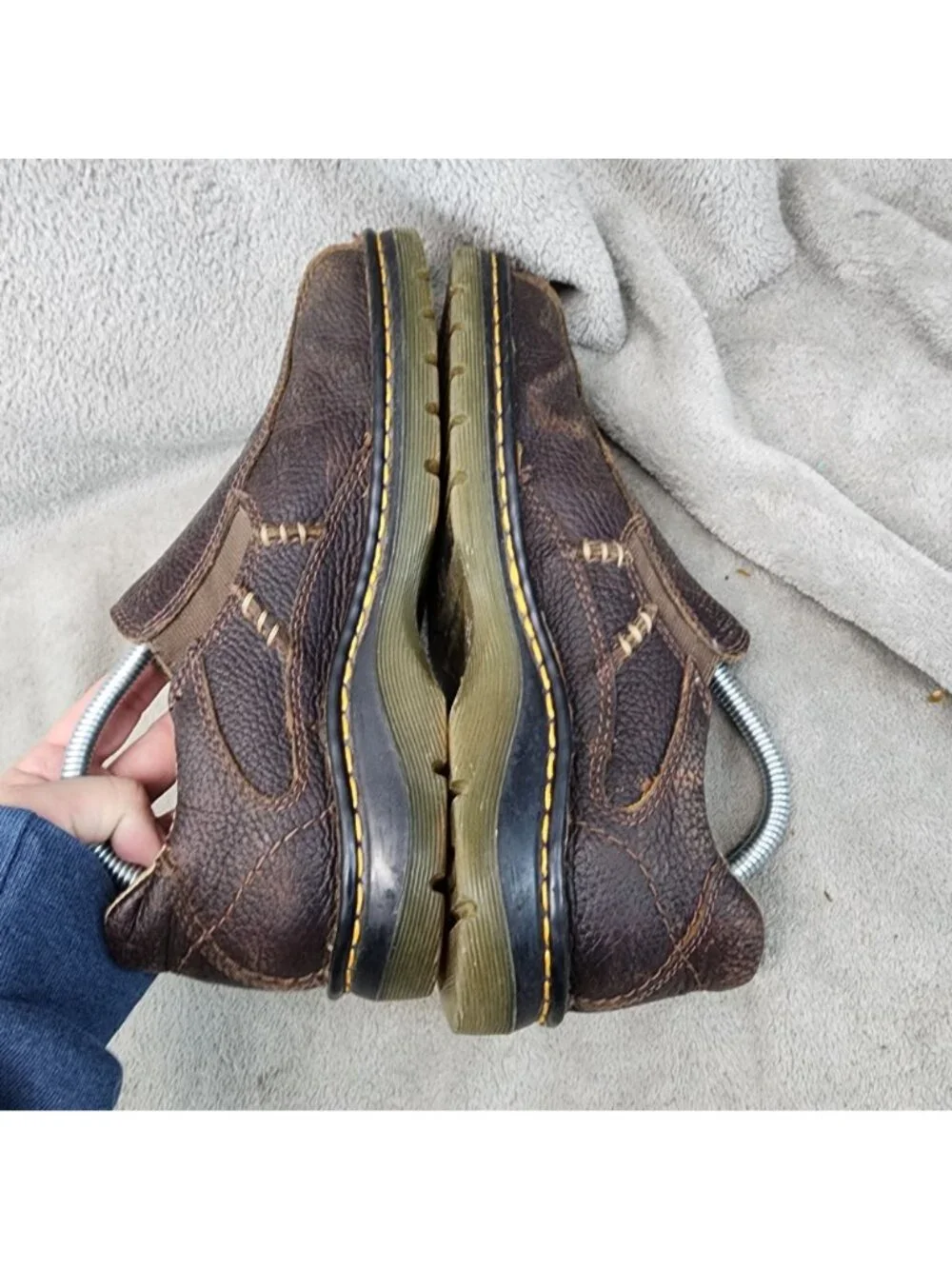 Dr Martens Shoes Mens Size 8 Brown Leather Mawgan Slip On Loafers *Read*